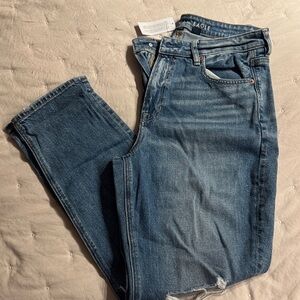 American Eagle Outfitters Dark Blue Mom Jeans